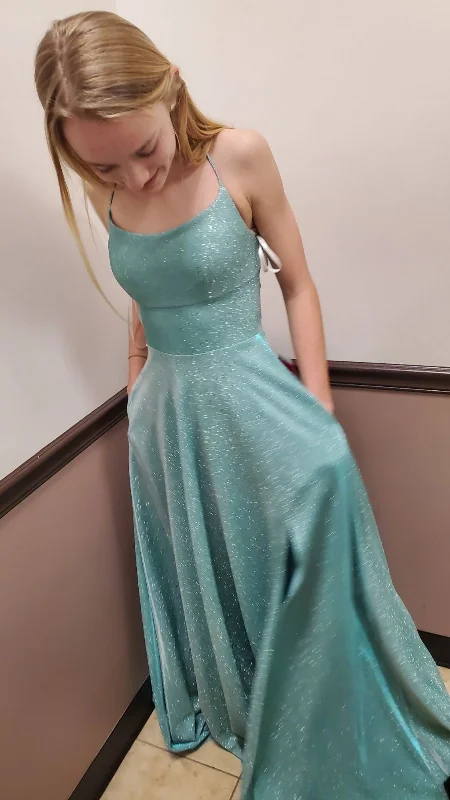 Unbeatable Prices elegant evening dresselegant evening dressA-Line Sparkly Backless Long Evening Prom Dresses Y5106