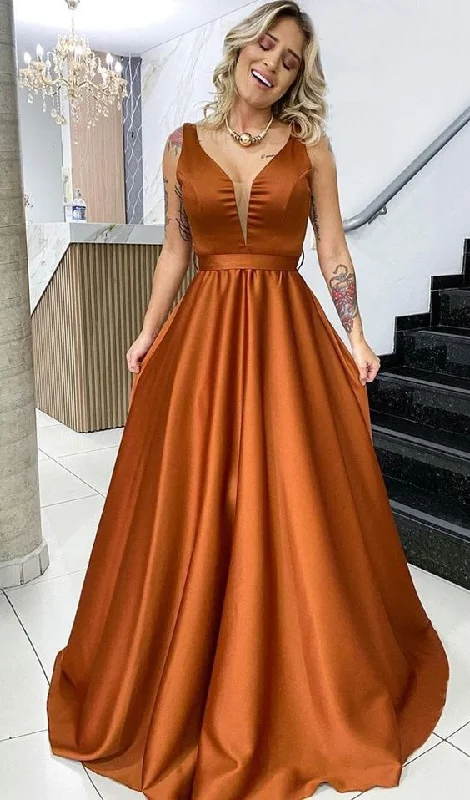 Final Sale sleek dresssleek dressBurnt Orange bridesmaid dresses, African women clothing, Bridal party dress, Maxi prom dress, Graduation dress Y5150