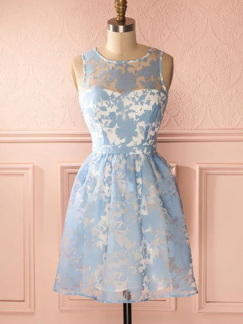 Hurry In Beautiful Fashion Homecoming Dress Scoop Lace Short Prom Dress Party Dress JK438