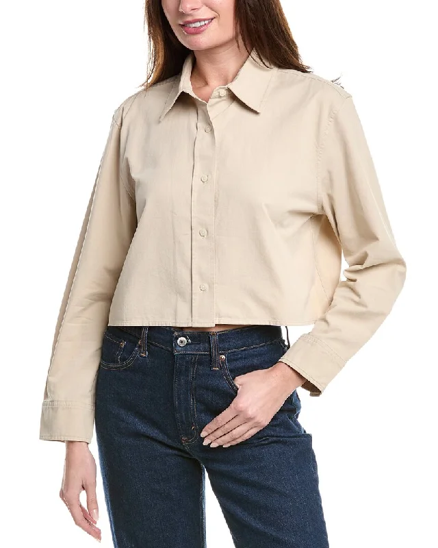 Reduced Prices fitted trench coatVince Cropped Shirt