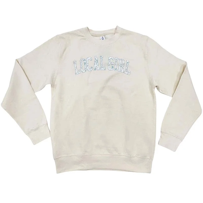 Savings Bonanza sleek workout sweatshirtLocal Girl Camo Arch Crewneck Sweatshirt