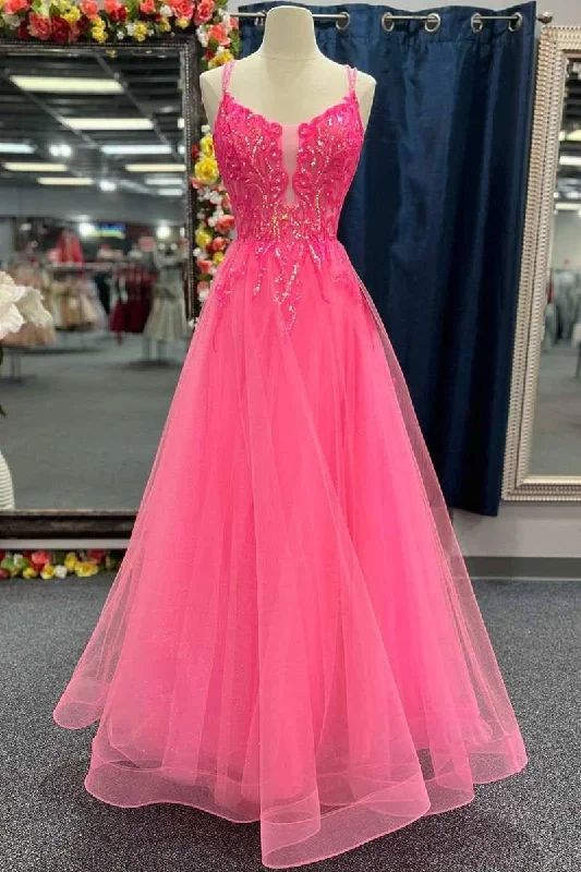 Unmissable Offer trendy dresstrendy dressBateau Spaghetti Straps Tulle A-Line Appliques Prom Party Dress Unmissable Offer trendy dresstrendy dressBateau Spaghetti Straps Tulle A-Line Appliques Prom Party Dress