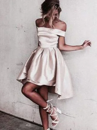 Savings Spectacular Homecoming Dress Fashion Off-the-shoulder Taffeta Short Prom Dress Party Dress JKS058