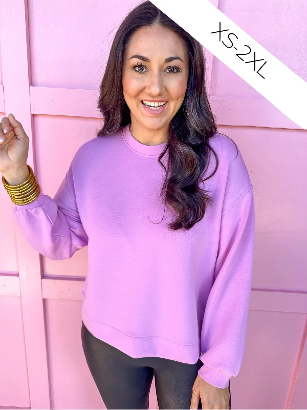 Final Markdown luxe gym hoodieMary Square | Cora Top - Orchid