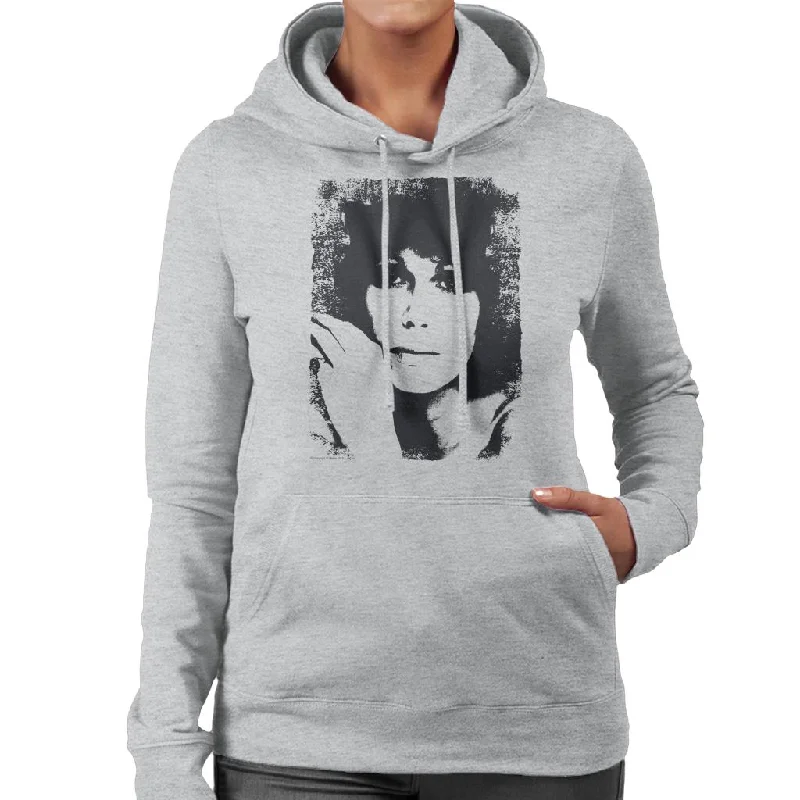 Deal Dash oversized pullover sweatshirtTV Times Joanna Lumley 1976 Women's Hooded Sweatshirt