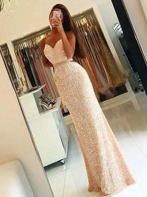 Epic Deals Long Prom Dresses Spaghetti Straps Sequins Sexy Prom Dress/Evening Dress JKL172