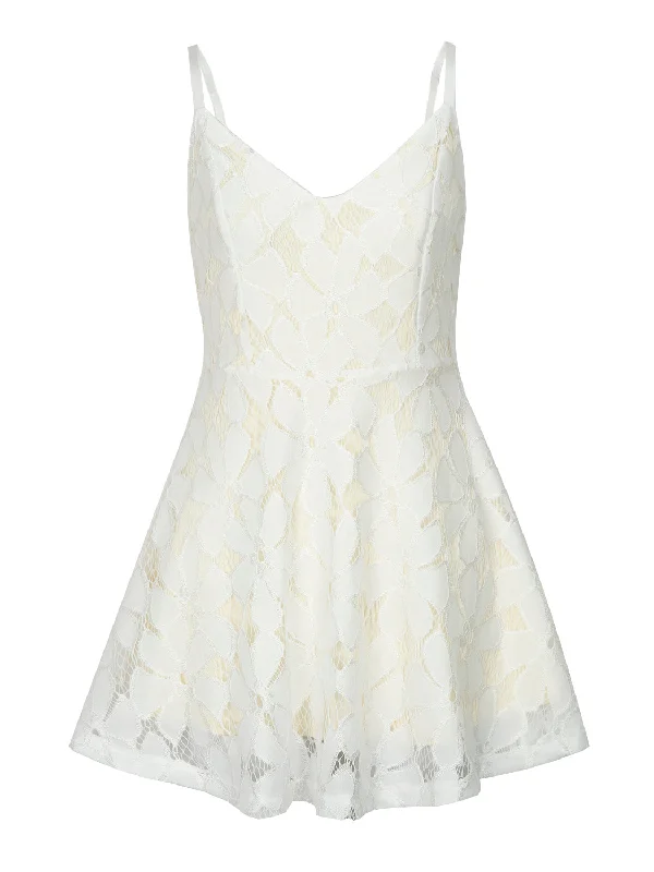 Hurry In Cheap Homecoming Dress Spaghetti Straps Lace Ivory Short Prom Dress Party Dress JK417