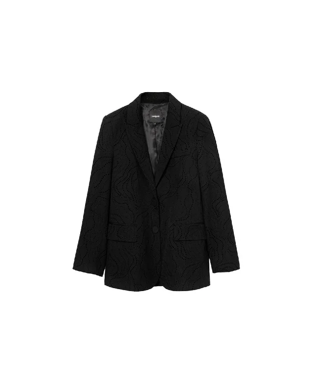 Flash Deals trendy bomber coatDesigual Polyester Viscose Blazer with Elastane Blend Flash Deals trendy bomber coatDesigual Polyester Viscose Blazer with Elastane Blend