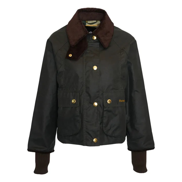 New Deals cold weather jacketBarbour Cropped Beadnell Wax Jacket