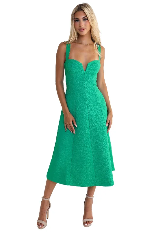 Loyalty Reward midi dressmidi dressREBECCA VALLANCE Dionne Midi Dress (Golf Green) - RRP $699