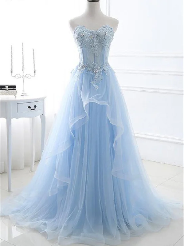 Big Discounts Chic Prom Dresses Sweetheart A-line Floor-length Sexy Prom Dress/Evening Dress JKL443