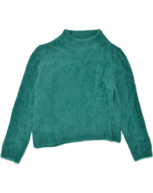 Limited Quantity activewear hoodieVINTAGE Womens Fleece Turtle Neck Jumper Sweater UK 10 Small Green