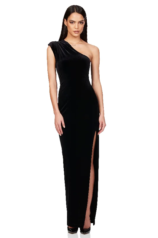 YEAR-End Sale modern dressmodern dressNOOKIE Rumi Gown (Black velvet)- RRP $329