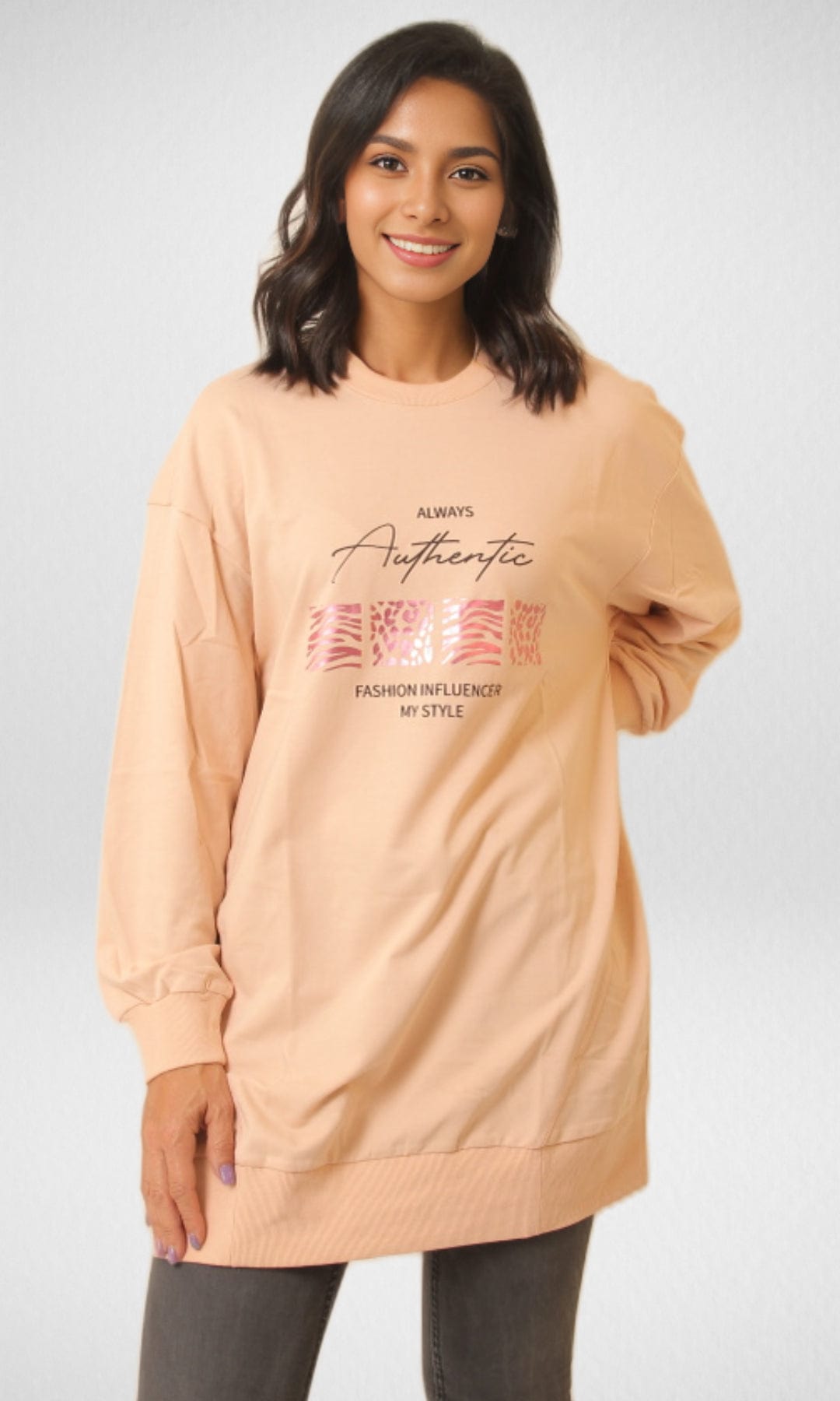 Buy Now warm athletic hoodieDEFACTO - Long Sweatshirt ( Simone)