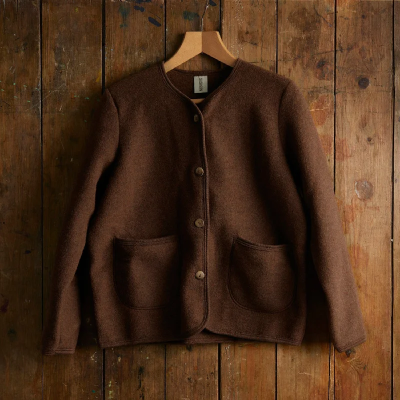 Buy Now padded puffer coatHarrier Womens Jacket - Merino Wool Fleece - Squirrel