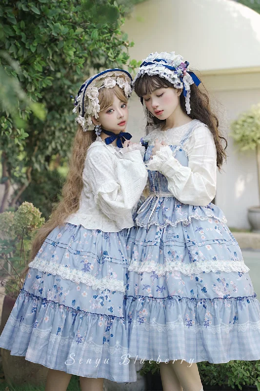 Clearance Sale velvet dressvelvet dressMieye~Senyu Blueberry~Elegant Lolita Dress Daily Lolita JSK