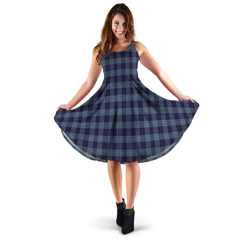 Limited Time Offer Roberts of Wales Tartan Sleeveless Midi Womens Dress