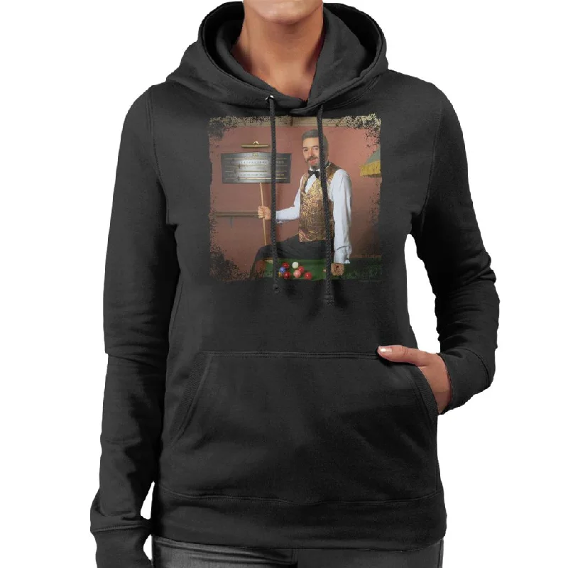 Flash Sale performance hooded sweatshirtTV Times Snooker Player John Virgo From The Big Break Women's Hooded Sweatshirt