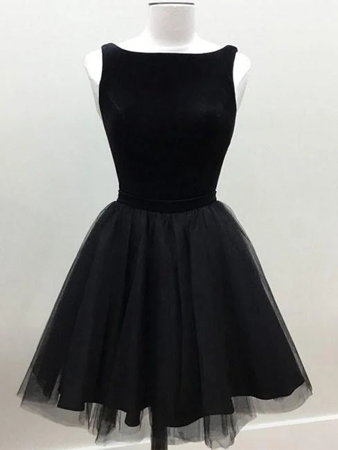 Deal Explosion Little Black Dresses Homecoming Dress Sexy Bateau Short Prom Dress Party Dress JK396