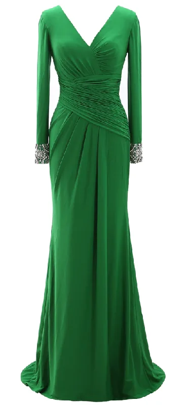 Savings Spectacular wool dresswool dressWomen Long Mother of Bride Dresses Long Sleeve V Neck Evening Dress Y785 Savings Spectacular wool dresswool dressWomen Long Mother of Bride Dresses Long Sleeve V Neck Evening Dress Y785