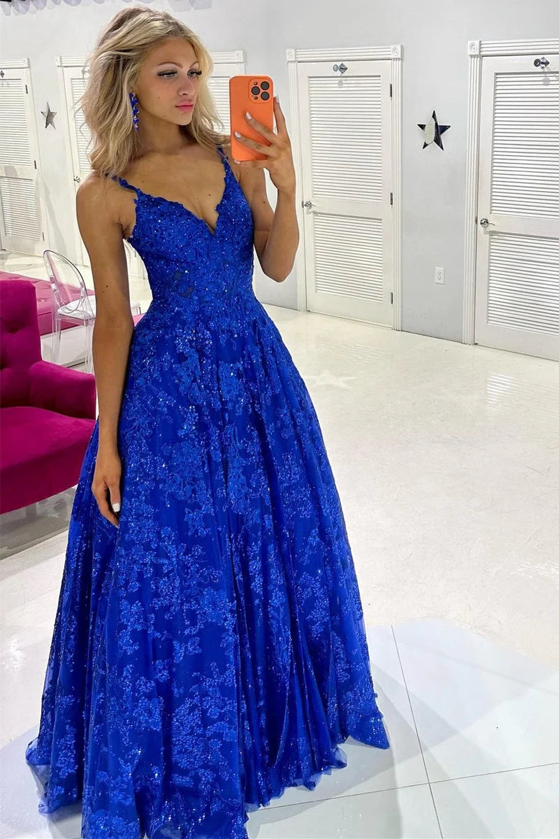 Unbeatable Prices wrap-around dresswrap-around dressLace A-Line V-Neck Spaghetti Straps Empire Prom Dress