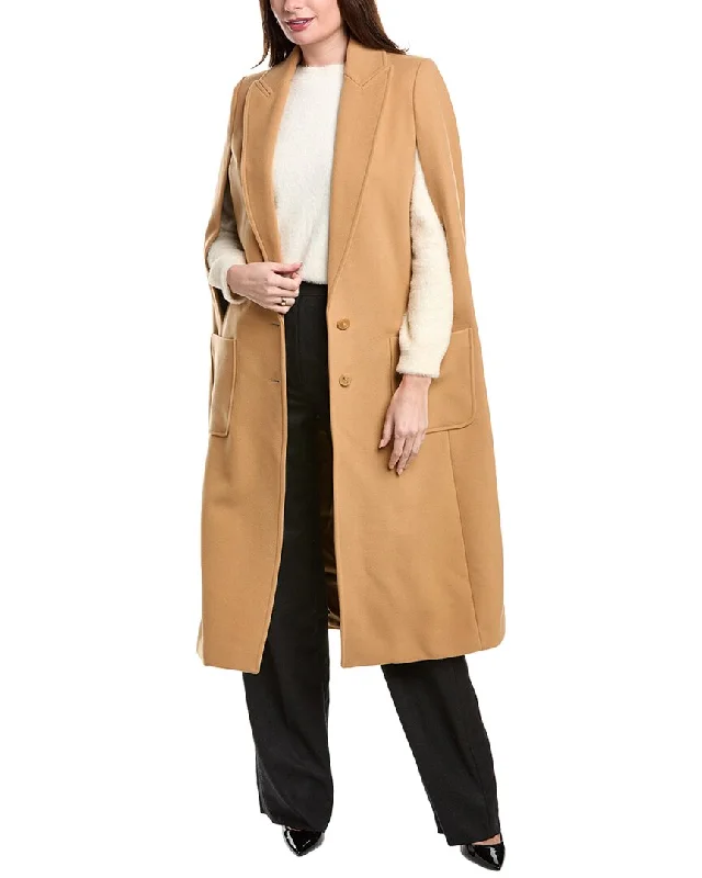 Factory Direct Sale sleek trench coatMichael Kors Collection Melton Wool Cape Coat Factory Direct Sale sleek trench coatMichael Kors Collection Melton Wool Cape Coat
