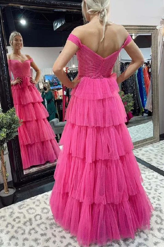Price Drop Alert evening dressevening dressA-Line Fuchsia Tulle Long Prom Dresses Formal Evening Gowns Y482 Price Drop Alert evening dressevening dressA-Line Fuchsia Tulle Long Prom Dresses Formal Evening Gowns Y482