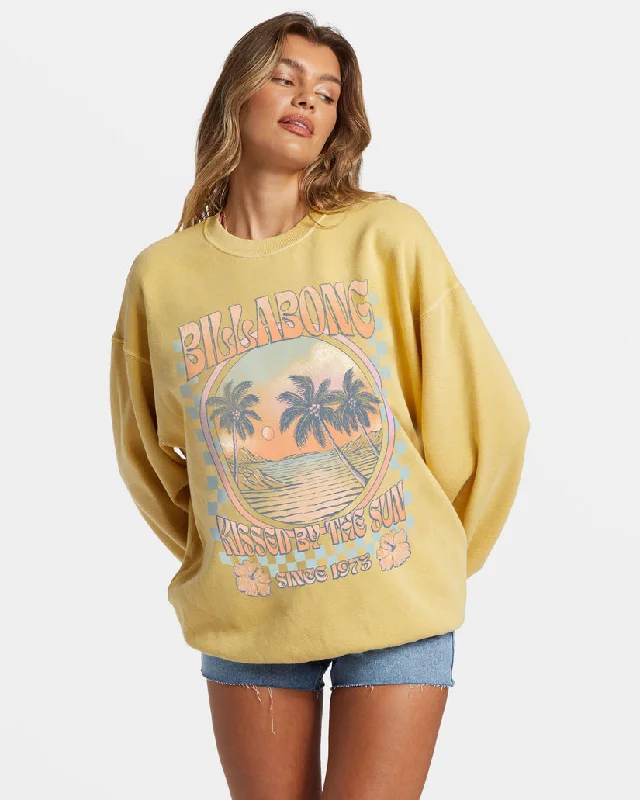 Special Price functional sports hoodieBillabong Ride In Oversized Crewneck Sweatshirt - MELLOW DAZE