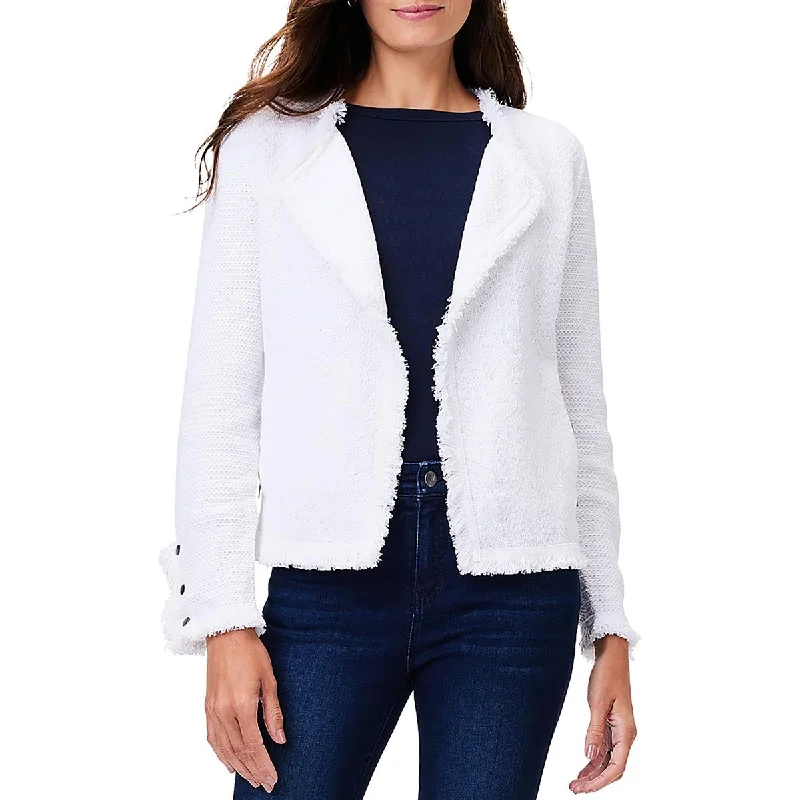 Savings Spectacular tailored blazer coatWomens Knit Fringe Open Front