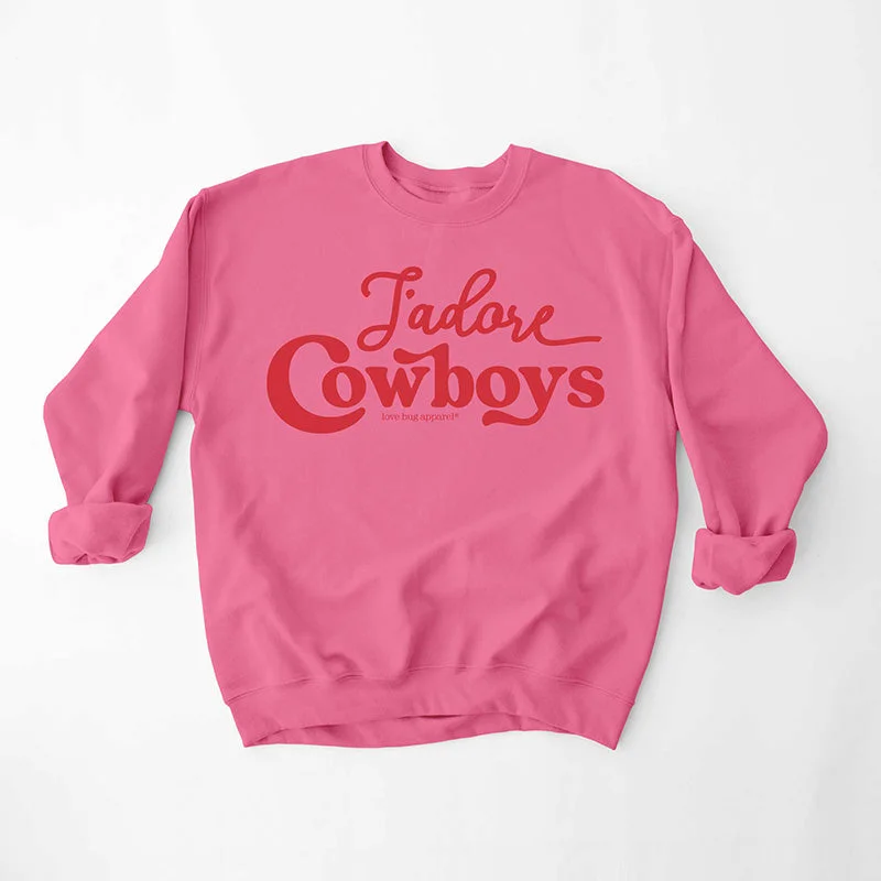 Daily Deals fitness lifestyle hoodieJ'Adore Cowboys Crewneck Sweatshirt