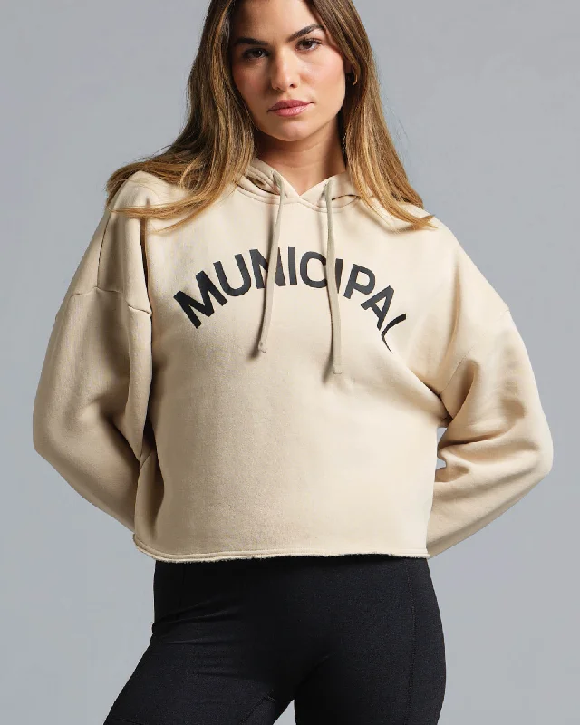 Final Sale gym ready hoodieMunicipal Women's Origin Hoodie - STONE