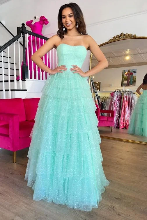 Limited Time office dressoffice dressStrapless A-line Tiered Party Prom Dress With Side Slit Limited Time office dressoffice dressStrapless A-line Tiered Party Prom Dress With Side Slit