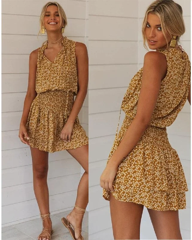 Limited Availability modern dressmodern dressSleeveless printed dress