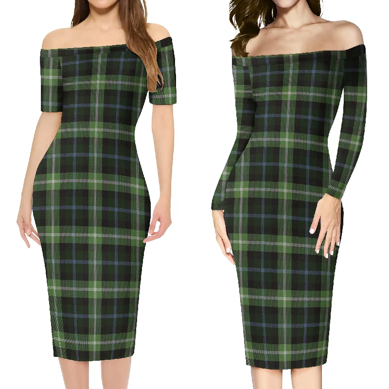 Exclusive Preview Rodger Tartan Off Shoulder Lady Dress