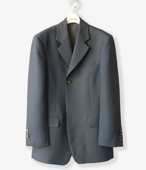 Quick Sale urban casual coatFUMIKA_UCHIDA/W/R DOUBLE-BREASTED JACKET(MOSSGREY)