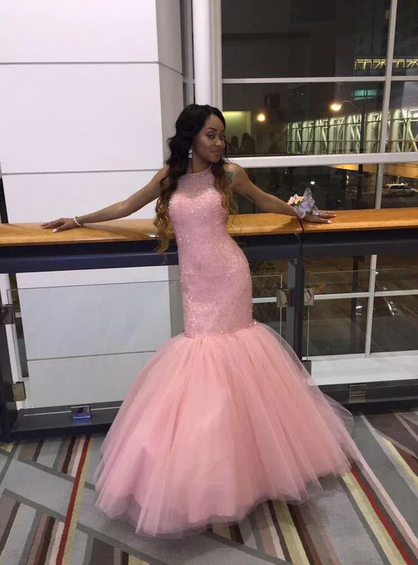Markdown Madness ruched dressruched dressElegant Mermaid/Trumpet Pink Sleeveless Tulle Evening Dresses Y1094 Markdown Madness ruched dressruched dressElegant Mermaid/Trumpet Pink Sleeveless Tulle Evening Dresses Y1094