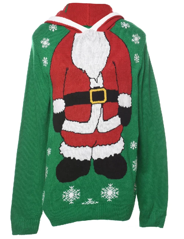 New Markdowns vintage trench coatSanta Claus Christmas Jumper - L