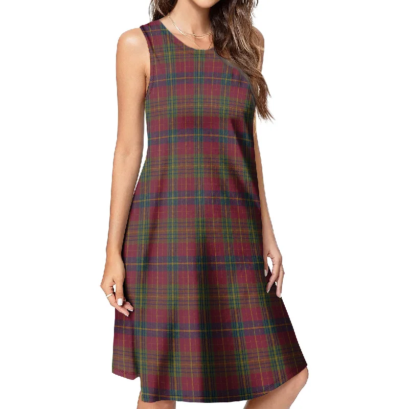 Year-End Sale Rice of Wales Tartan Womens Casual Dresses