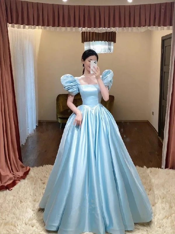 Crazy Deals long sleeve dresslong sleeve dressLight Blue Satin Long Prom Dress, A Line Princess Dress Y4967 Crazy Deals long sleeve dresslong sleeve dressLight Blue Satin Long Prom Dress, A Line Princess Dress Y4967