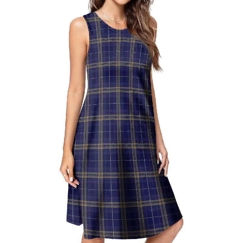 Holiday Sale Rhys of Wales Tartan Womens Casual Dresses