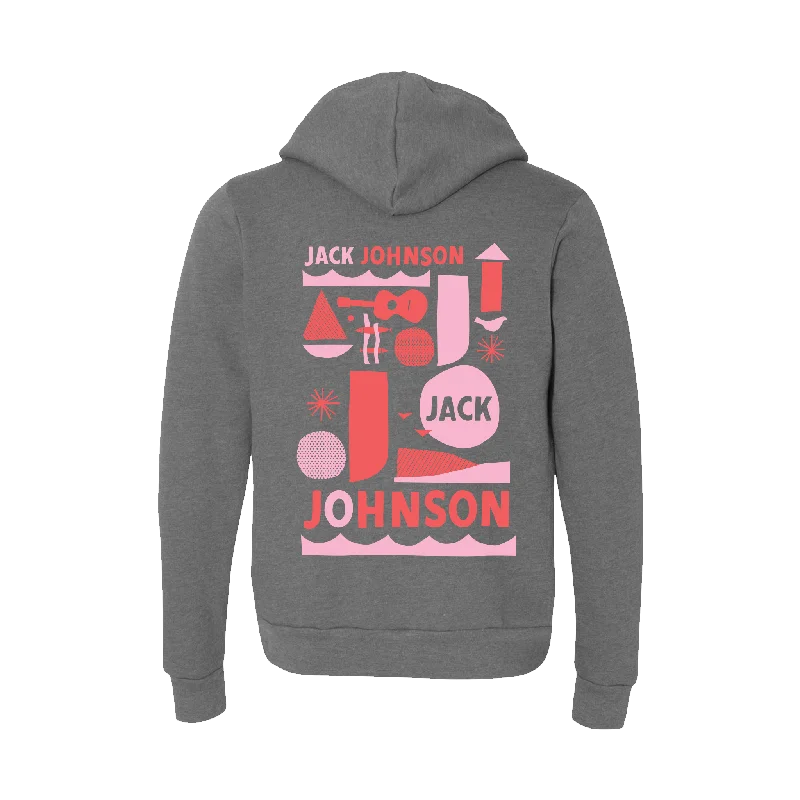 Today’s Deal sleek workout sweatshirtLadies Wave Grey Zip Up Sweatshirt - PINK