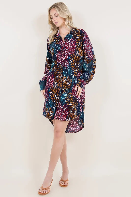 Weekend Special casual dresscasual dressLS DROP SHOULDER SHIRT DRESS - D3468-A4115-6-MSCRP