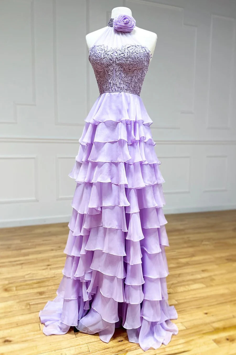 Limited Quantity boho dressboho dressSexy Two Tone High Neck Tiered Lace Appliques Prom Dress Limited Quantity boho dressboho dressSexy Two Tone High Neck Tiered Lace Appliques Prom Dress