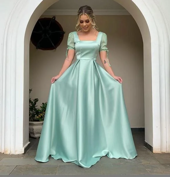 Price Break sleek midi dresssleek midi dressModest A-line Square Neck Puff Sleeve Long Prom Dress,Wedding Guest Outfit Y4794 Price Break sleek midi dresssleek midi dressModest A-line Square Neck Puff Sleeve Long Prom Dress,Wedding Guest Outfit Y4794