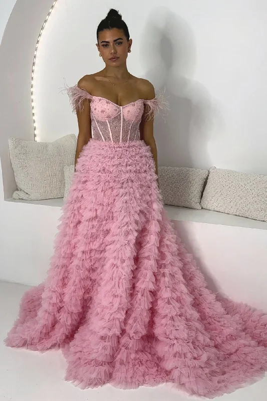 Lowest Prices stylish dressstylish dressSHERRI HILL Azalea Gown #54906 (Pink) - RRP $1,899
