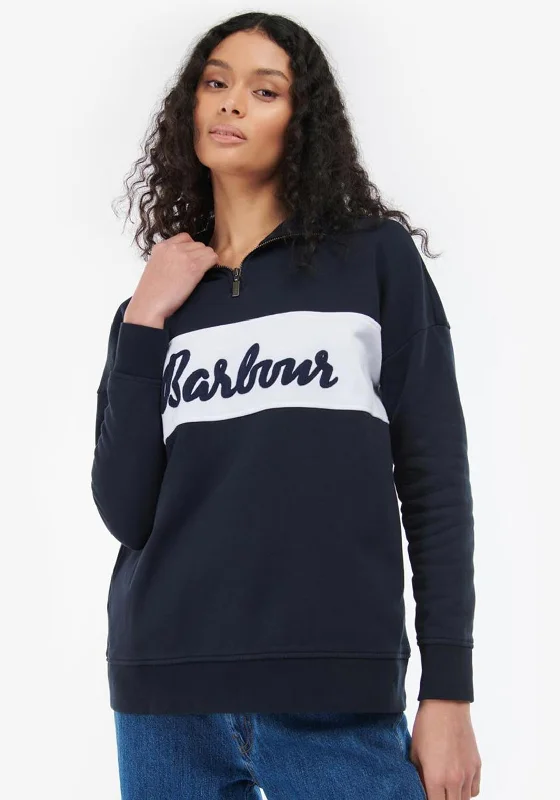 Best Seller urban street hoodieBarbour Womens Otterburn Sweatshirt, Navy