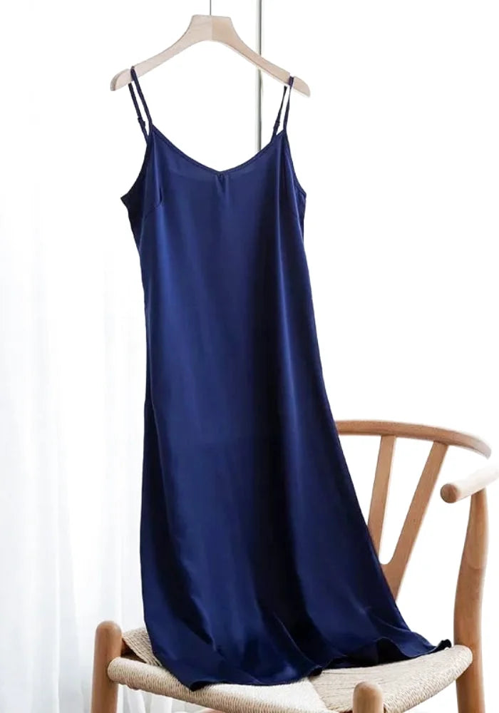 One-DAY Sale floral dressfloral dressDark Blue Satin Dress