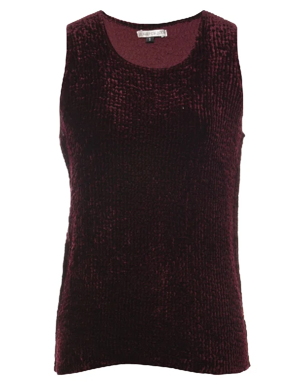 Limited Availability contemporary coatMaroon Evening Top - S