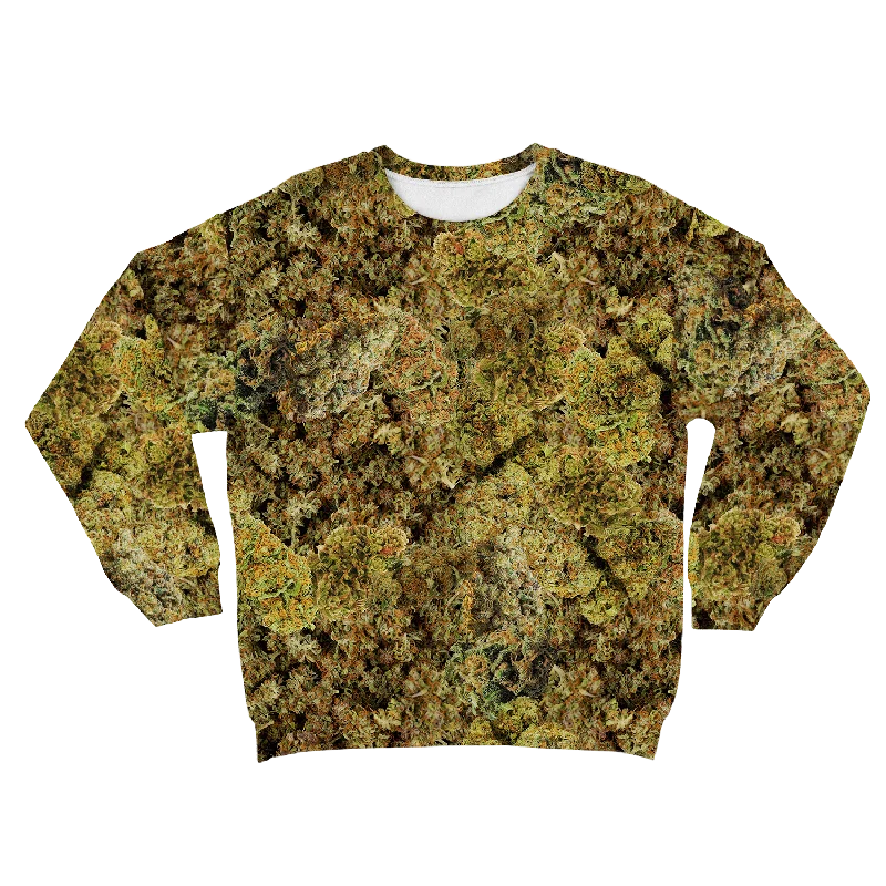 Doorbuster Deal bold workout sweatshirtCann~ Buds All Over Print Unisex Sweatshirt