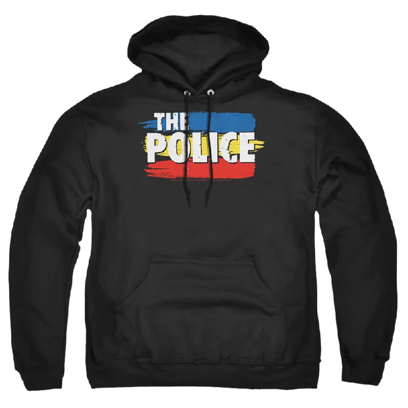 Don't Wait zippered hoodieThe Police Three Stripes Logo - Pullover Hoodie